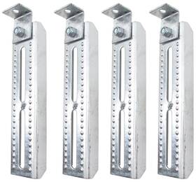 C.e. Smith Ce10003g-4 Ce Bolster And Swivel Bracket Roller Bunks - Galvanized Steel Qty 4
