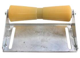 C.e. Smith Ce10455g Ce Deep V Keel Roller Assembly- Galvanized Steel And Yellow Tpr - 12 Inch