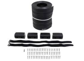 Caliber Ca33aj Bunk Wrap Kit For 2x4 Boat Trailer Guides - 24ft Long Black