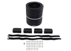 Caliber Ca38aj Bunk Wrap Kit For 2x4 Boat Trailer Guides - 16ft Long Black