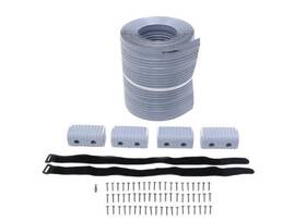 Caliber Ca93aj Bunk Wrap Kit For 2x4 Boat Trailer Guides - 24ft Long Light Gray