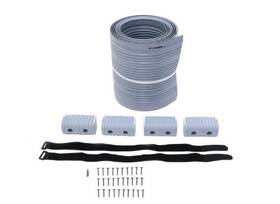 Caliber Ca98aj Bunk Wrap Kit For 2x4 Boat Trailer Guides - 16ft Long Light Gray