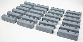 Caliber Products 727908417142 23074 Bunk Wrap End Cap Only - 2 Inch X 4 Gray