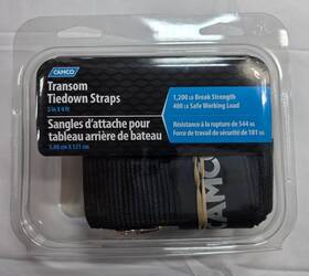50034 Camco Transom Tiedown Straps 2 Inch X 4ft New