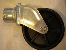 28276 Cequent 6 Inch Caster Trailer Jack Wheel Fits 2 Tube 1200 Pound Capacity -