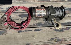 140459 Champion 2000 Pound Winch With Hook And Cable Works Atv Or Boat