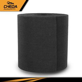 Gpl062697 Cheda Black Ribbed Bunk Carpet / Marine Boat Trailer Runners Outdoor - 9 Inch X 50ft New
