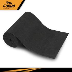Gpl426962 Cheda Black Ribbed Bunk Carpet / Marine Boat Trailer Runners Outdoor - 12 Inch X 12ft