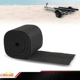 Cnnella03024016 Cnnella-69 9 Inch X 25ft Black Ribbed Bunk Carpet / Marine Boat Trailer Runners Outdoor