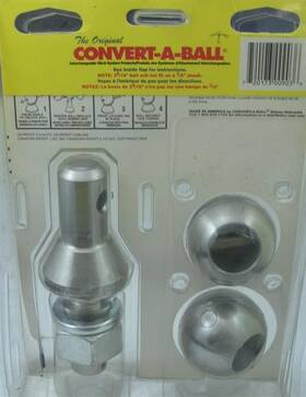 Convert-a-ball 720173009036 903 Stainless Steel Trailer Set 1 Inch Shank 1-7/8& 2