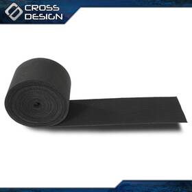 Big022402 Crossdesign Black Ribbed Bunk Carpet / Marine Boat Trailer Runners Outdoor - 12 Inch X 100ft