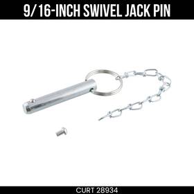28934 Curt Replacement 9/16 Inch Swivel Trailer Jack Pin