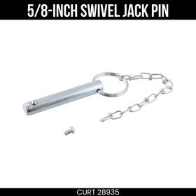 28935 Curt Replacement 5/8 Inch Swivel Trailer Jack Pin