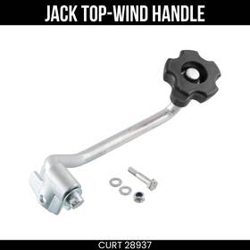 28937 Curt Replacement Trailer Jack Top Wind Handle