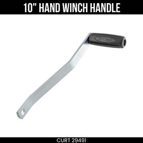 29491 Curt Replacement Hand Winch Handle 10 Inch Long