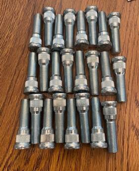 3500lb-4400 Deridi 132624 24 Wheel Studs For Trailer Axles. Lb With 1/2x20 Unf Thread
