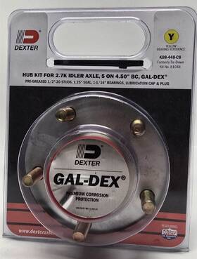 K08-448-c8 Dexter 81044 Superlube Hub Kit For 2.7k Idler Axle 5x4.5 Inch Bc Gal-dex