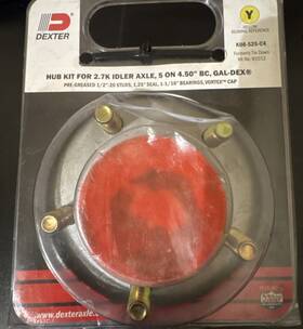 K08-525-c4 Dexter Hub Kit 1-1/16 Inch X 5 On 4.5 Stud Galvaniz Vortex
