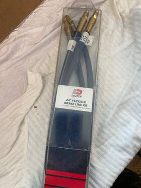 K71-g00-40 Dexter K71-g00-40/81099 New 24 Inch Flexible Brake Line Kit 2 1/8idx24 3000 Psi 81099