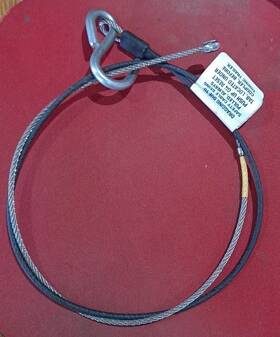 005-023-00 Dexter Marine Ufp By Breakaway Safety Cable Assembly 39 Inch In Length