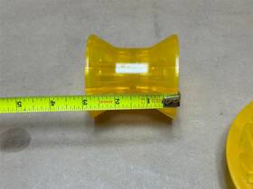 Dowco 3inrollr 3 Inch Yellow Poly Boat Bow Roller Stop Marine Usa