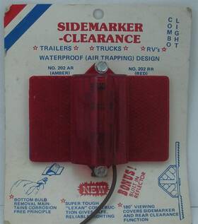 202r Dry Launch Red Sidemarker Trailer Light