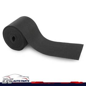 Dsa475527 Ds-auto-parts New Black Ribbed Bunk Carpet / Marine Boat Trailer Runners Outdoor - 12 Inch X 75ft