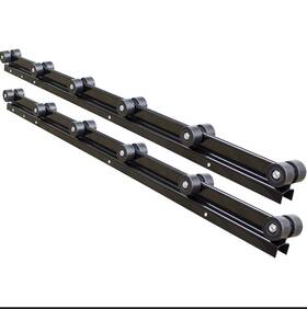 21755-6355 Dutton Lainson Dutton-lainson 21755 5 Ft. Deluxe Roller Bunk Pair 6355 - 5ft Black Powder Coat