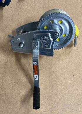 Dlc2500 Dutton-lainson Co Usa With 25ft Strap And Hook Marine Trailer Winch
