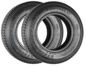 80d13 Ecustomrim 191215030606 Two Eco Trail St175/80d13 Trailer Tires Bias Ply Load Range C 1360# 175/80 D 13