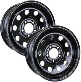 Ecustomrim 191215031832 2-pack Trailer Wheel Black Modular 15x5 5 Lug On 4.5 In