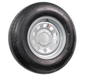 Amw32645 Ecustomrim Radial Trailer Tire On Rim 5242 225/75r15 225/75 15 6lug Silver Modular Wheel