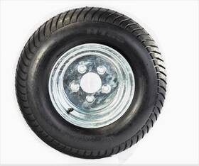 Tr00006 Ecustomrim Trailer Tire On Rim 20.5x8-10 205/65-10 20.5x8.0-10 5 Lug Wheel Galvanized
