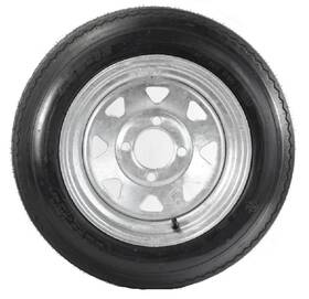 Tr00008 Ecustomrim Trailer Tire On Rim 4.80-12 480-12 4.80x12 Lrb 4 Lug Wheel Galvanized Spoke