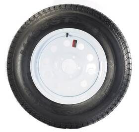 Tr00030 Ecustomrim Trailer Tire On Rim St205/75d15 F78-15 205/75-15 Lrc 5 Lug White Modular Wheel