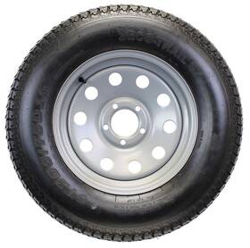 Tr00031 Ecustomrim Trailer Tire On Rim St205/75d15 F78-15 205/75-15 Lrc 5 Lug Wheel Silver Mod