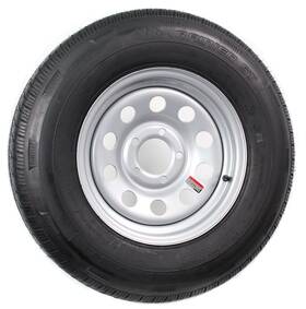 Tr00069 Ecustomrim Radial Trailer Tire On Rim St205/75r14 205/75-14 14 5 Lug Wheel Silver Modular