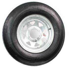 Tr00094 Ecustomrim Radial Trailer Tire On Rim St225/75r15 225/75-15 15 6 Lug Wheel Galvanized Spoke