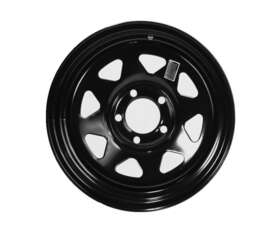 Tr00143 Ecustomrim Trailer Rim Wheel 15 Inch X 6 15x6 5 Lug Hole Bolt Black Spoke Design