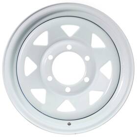 Tr00152 Ecustomrim Trailer Wheel Rim 15x6 6-5.5 White Spoke 2830 Lb. 4.27 Center Bore