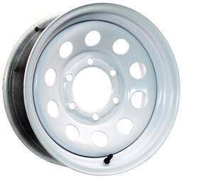 Tr00153 Ecustomrim Trailer Wheel Rim 15x6 6-5.5 White Modular 2830 Lb. 4.27 Center Bore