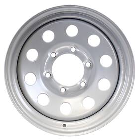 Tr00154 Ecustomrim Trailer Wheel Rim 15x6 6-5.5 Silver Modular 2830 Lb. 4.27 Center Bore