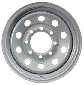Tr00167 Ecustomrim Equipment Trailer Rim Wheel 16 Inch 16x6 8 Hole Bolt Lug Silver Modular Design