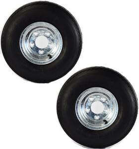 Tr20002 Ecustomrim 2-pk Equipment Trailer Tire Rim 4.80-8 480-8 4.80x8 Lrb 5 Lug Galvanized Wheel