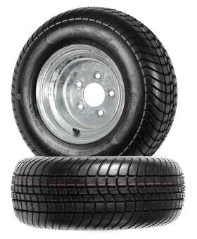 Tr20006 Ecustomrim 2-pack Trailer Tires On Rims 20.5x8-10 205/65-10 20.5x8.0-10 5lug Gal Lrc Wheel