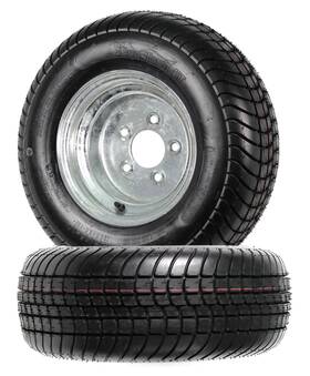 Tr20007 Ecustomrim 2-pk Trailer Tire Rim 20.5x8-10 205/65-10 20.5x8.0-10 5 Lug E Galvanized Wheel