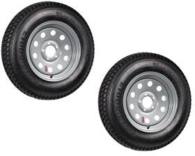 Tr20013 Ecustomrim 2-pk Trailer Tire Rim St175/80d13 175/80d B78-13 Lrc 5 Lug Silver Modular Wheel