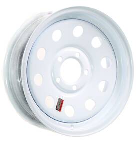 Tr20141 Ecustomrim Two Boat Trailer Rims Wheels 15 Inch 15x6 5 Lug Hole Bolt White Modular Design