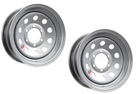 Tr20154 Ecustomrim 2-pack Trailer Rim Wheel 15x6 6-5.5 Silver Modular 2830 Lb. 4.27 Center Bore
