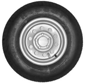 Tr300003 Ecustomrim Trailer Tire On Rim St185/80d13 185/80d-13 13 St Silver Modular Wheel Boat Rv